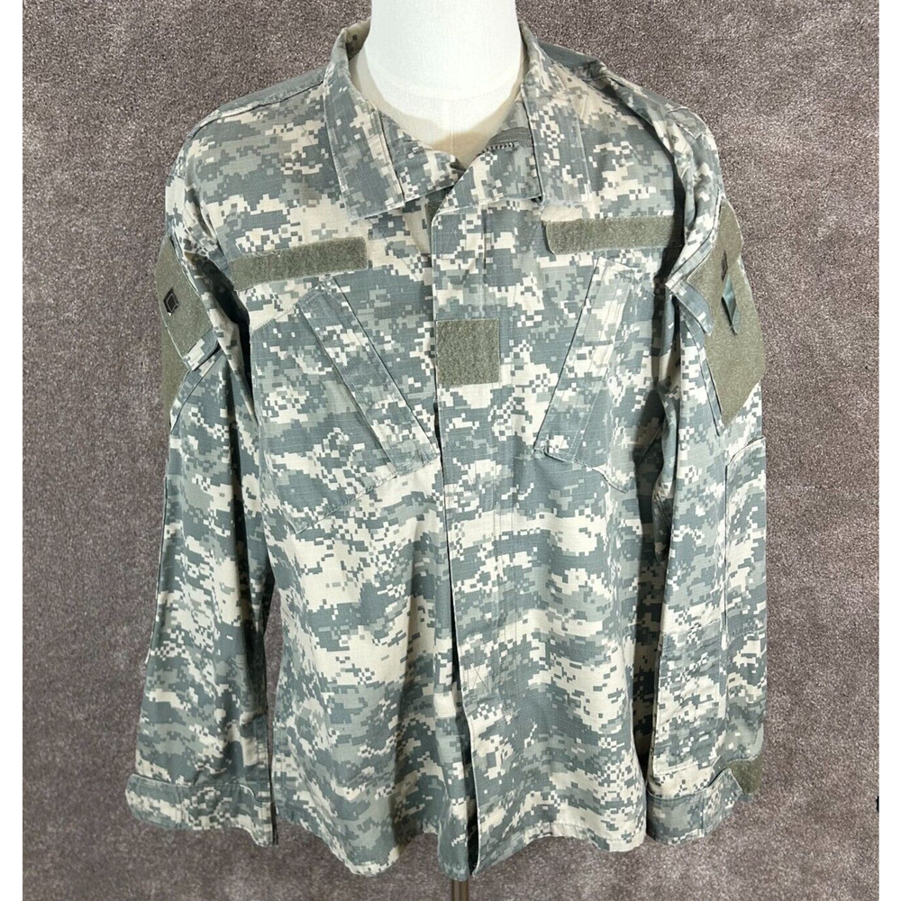 Army Coat Combat Uniform Mens Large Long Digital Camo‎ Full Zip Ripstop Propper